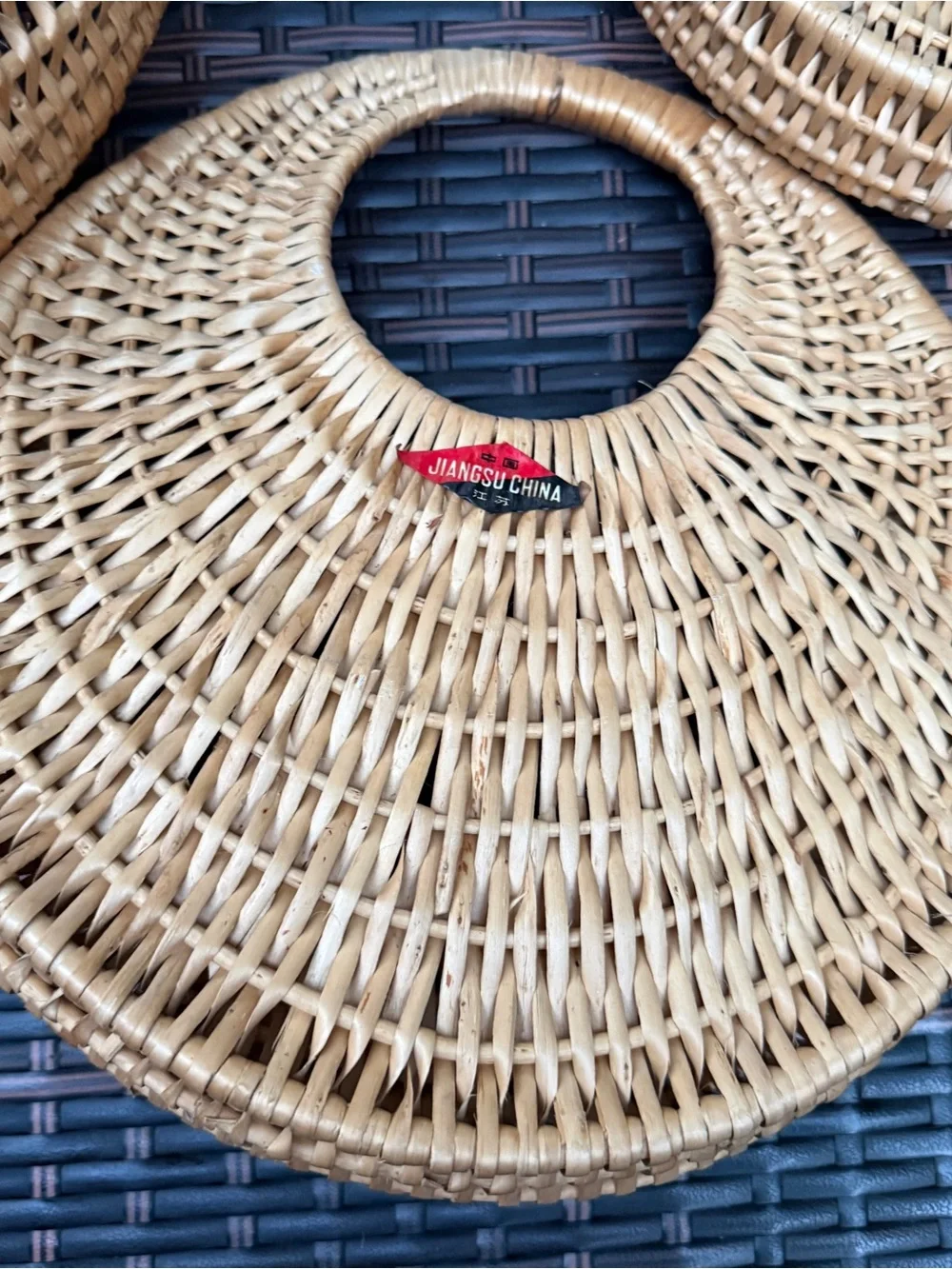 Vintage natural woven